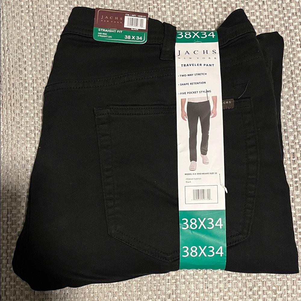 NWT Men’s Jachs New York traveler pants two way stretch shape retention S38x34